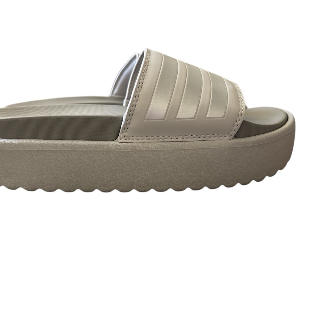 adidas Beige Slide Sandals